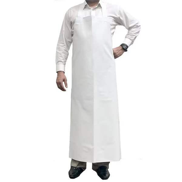 PVC General Use Polyester Apron, White, Large, Kleen Chef, Mfr#: BLKC-ES-PVC-AP1W